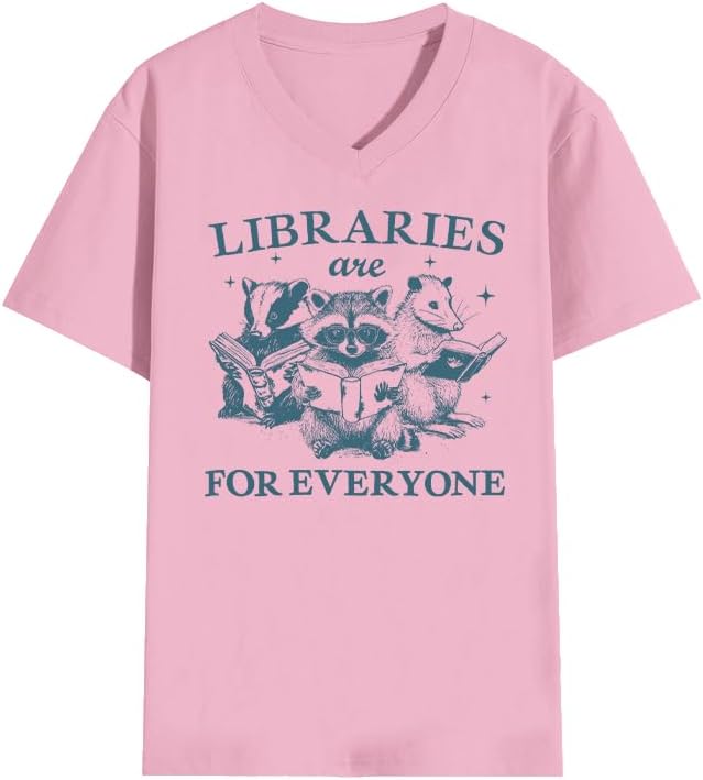 Libraries are for Everyone Shirt Libraries are for Everyone Tshirt - Pink-1