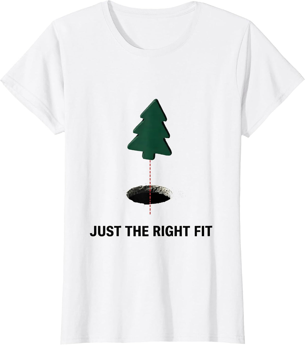 Just The Right Fit Occupational Therapy Christmas Workplace T-Shirt - White