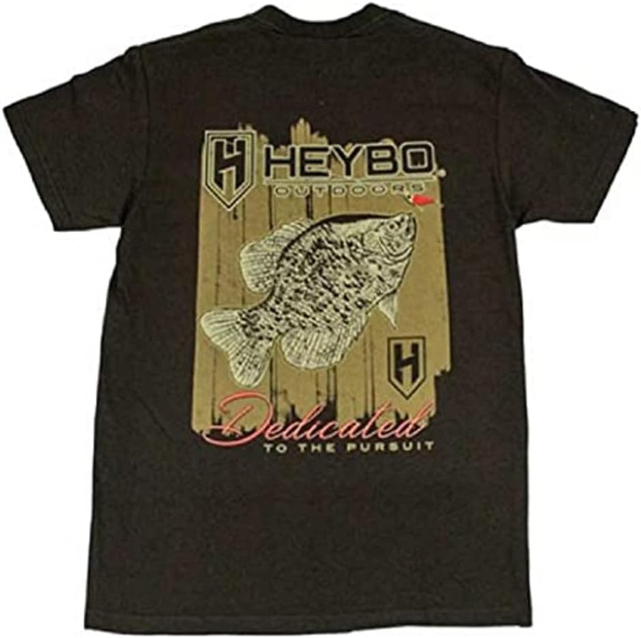 Heybo Freshwater Fishing SS T-Shirt, Freshwater Life T-Shirt Outdoors - Brown