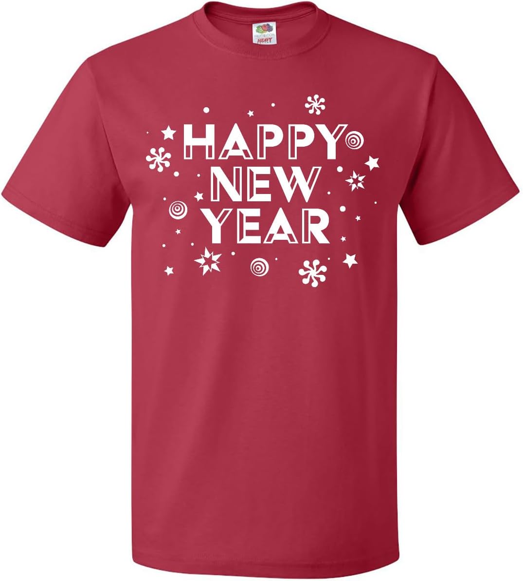 inktastic Happy New Year Adult T-Shirt - Red