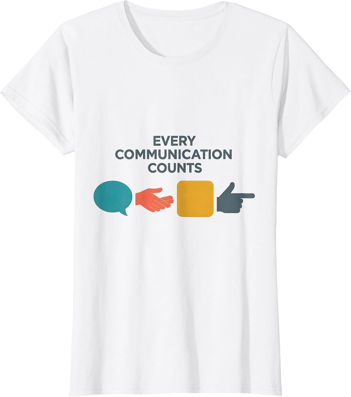 Women's Every Communication Counts Special Education Teacher SPED T-Shirt - White