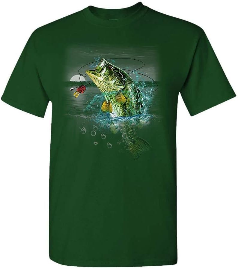 BASS Wilderness - smallmouth Largemouth Fishing - Unisex T-Shirt - Forest
