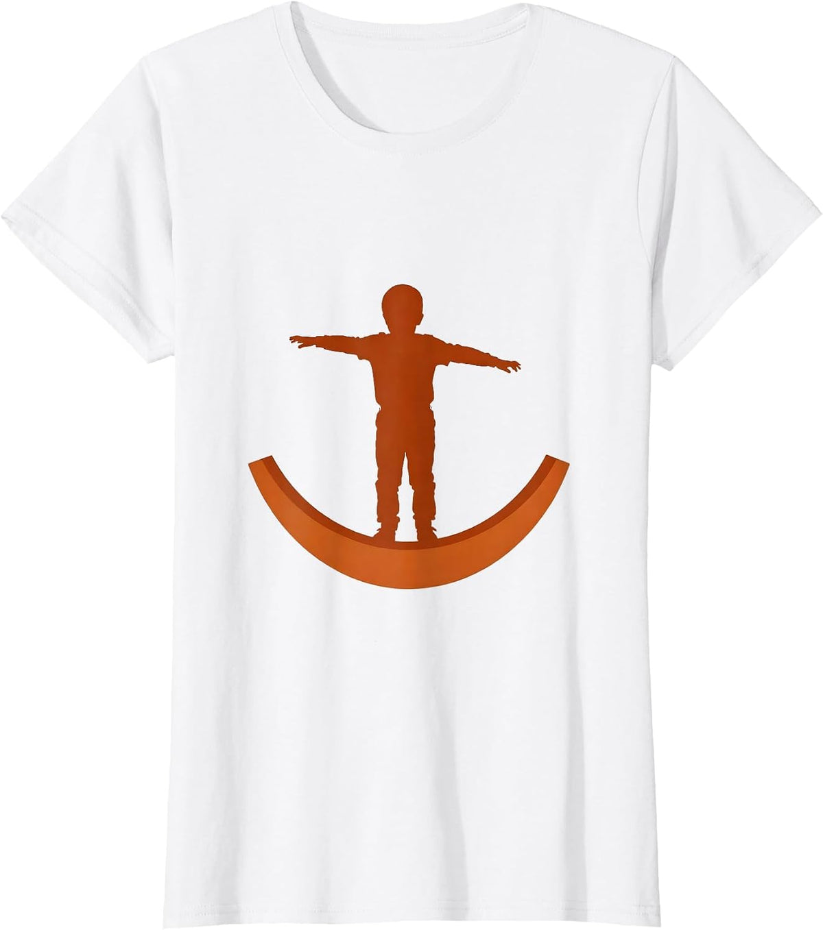 Women's Occupational Therapy Child Wobble Board Balance T-Shirt - White