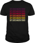 Soft Coated Wheaten Terrier Vintage Tshirt - Unisex Tee - Black