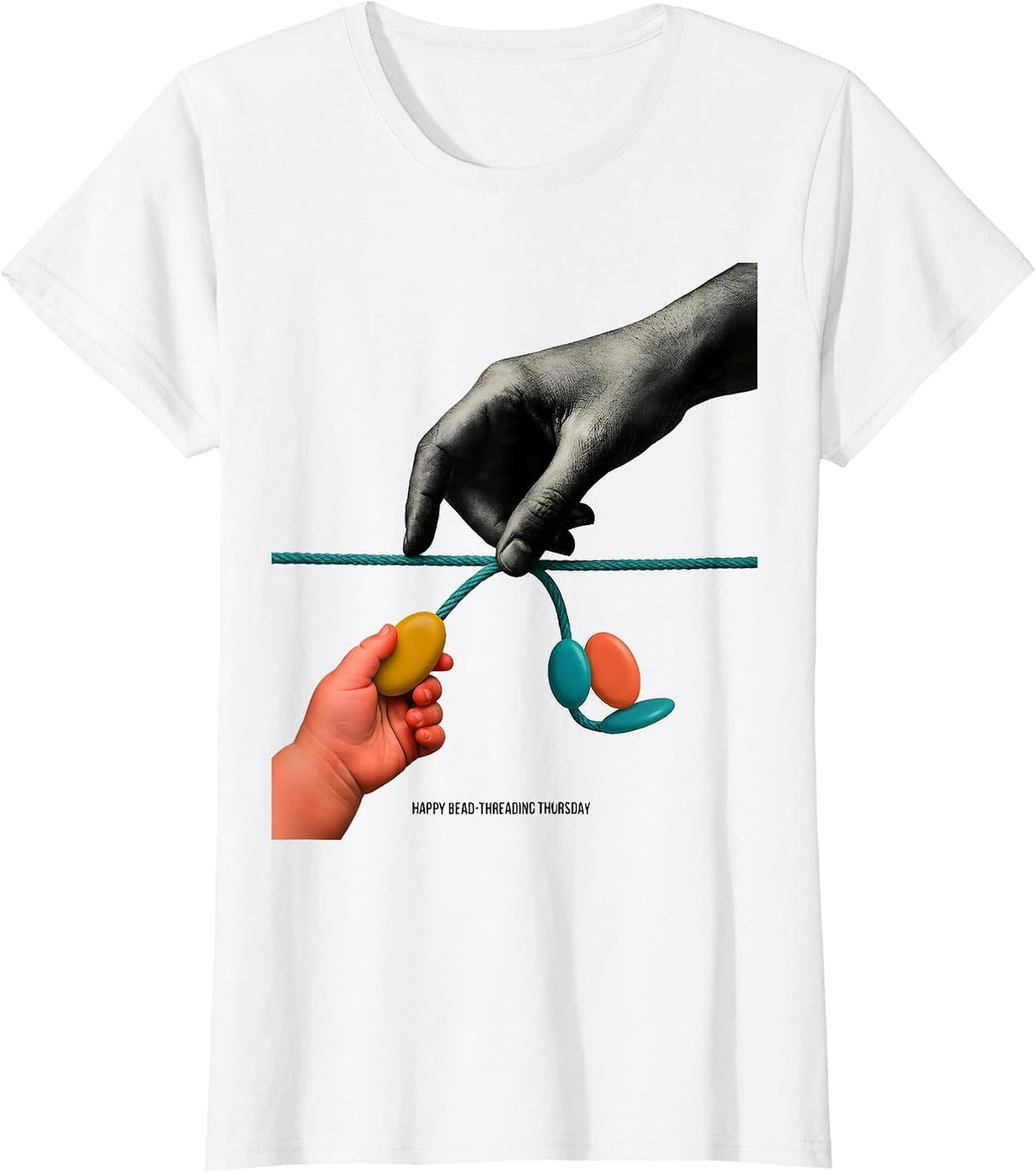 Happy Bead-Threading Thursday Occupational Therapy OT T-Shirt - White
