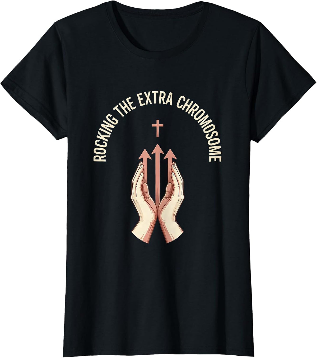 Rocking the Extra Chromosome Down Syndrome Awareness T-Shirt - Black