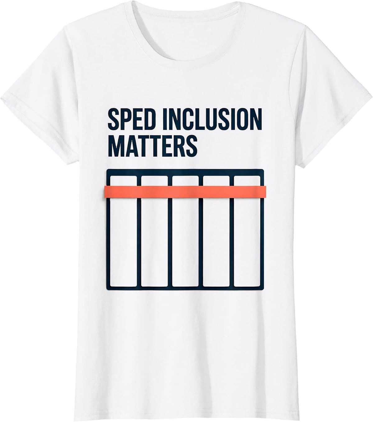 SPED Inclusion Matters Special Education Teacher Autism T-Shirt - White