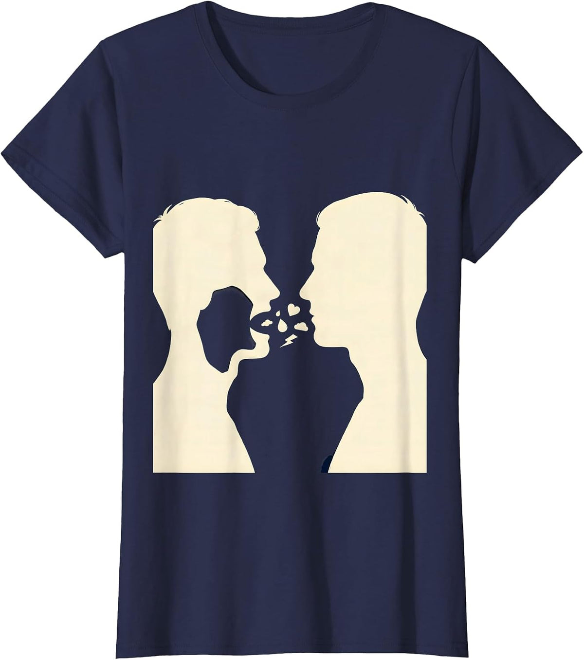 Women's Facing Emotions Mental Health Counselor Therapist Awareness T-Shirt - Navy Blue