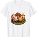Storybook Piglets Cute Farm Animal Lover Gift T-Shirt - White