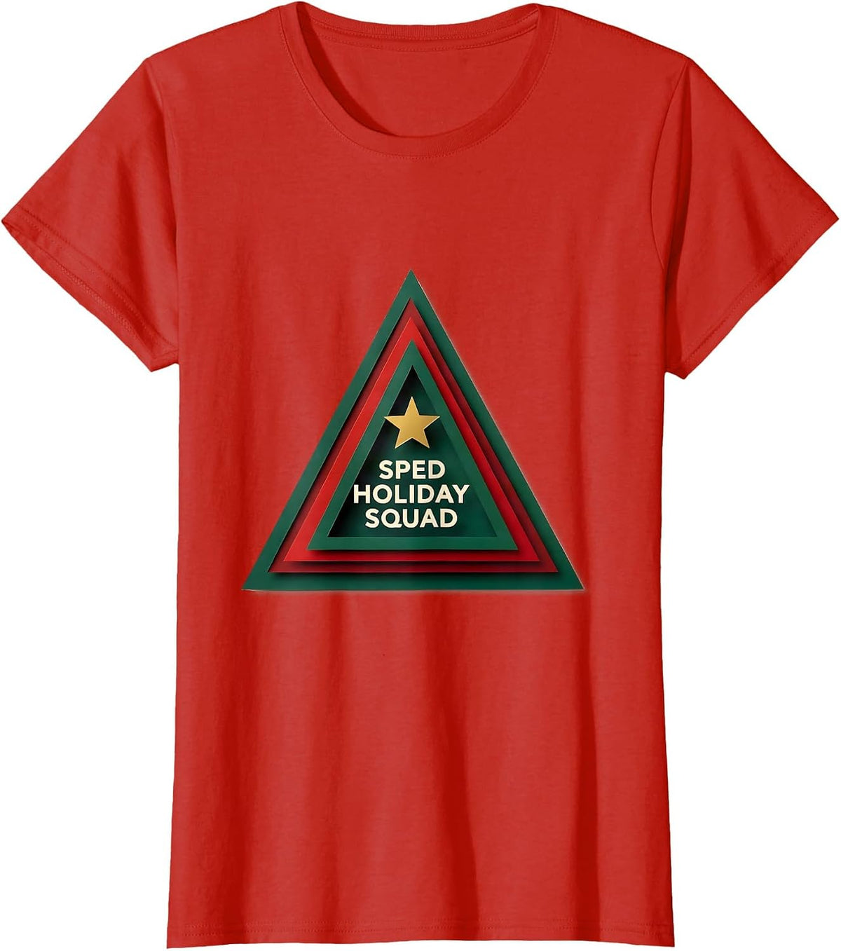 SPED Holiday Squad Special Education Teacher Christmas Pride T-Shirt - Red