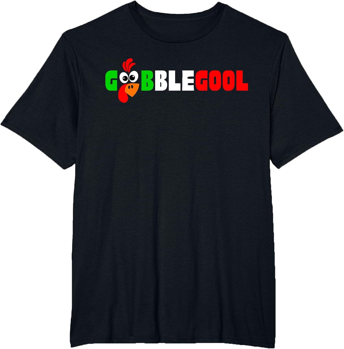 Retro Gobblegool Turkey Day Thanksgiving Parody Men Women T-Shirt - Black