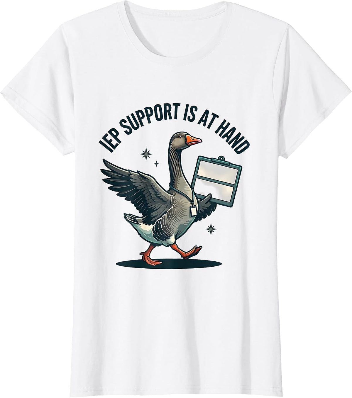 IEP Support Is At Hand Funny Special Education Teacher SPED T-Shirt - White