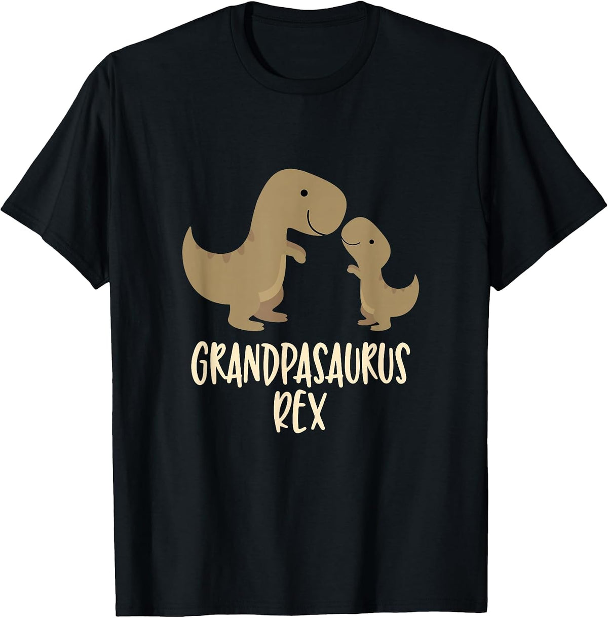 Grandpasaurus Rex T-Shirt Grandpa Saurus Dinosaur T-Shirt - Black