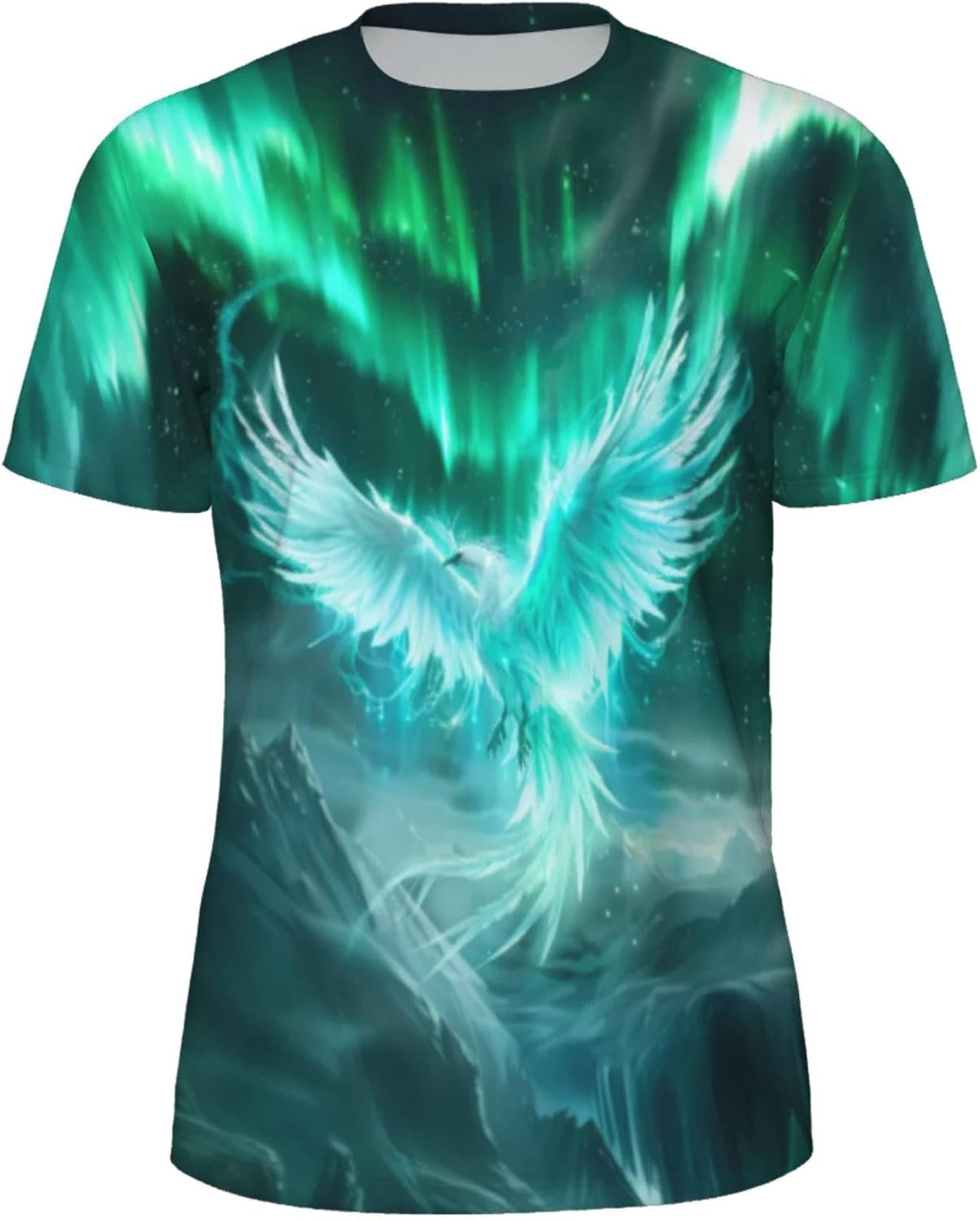 3D Pattern Print T-Shirt Breathable Cool Lightweight Flexible Easy to Match Diverse and Stylish - Animal Aurora Bird