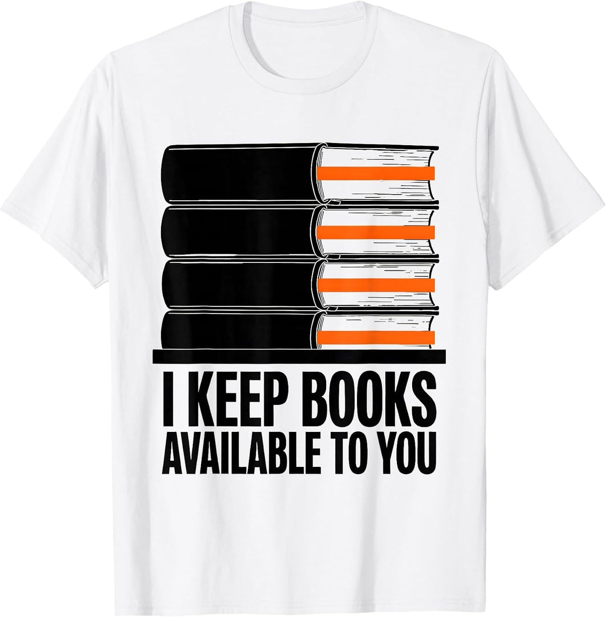 Men's I Keep Books Available To You Brutalist Graphic Banned Books T-Shirt - White