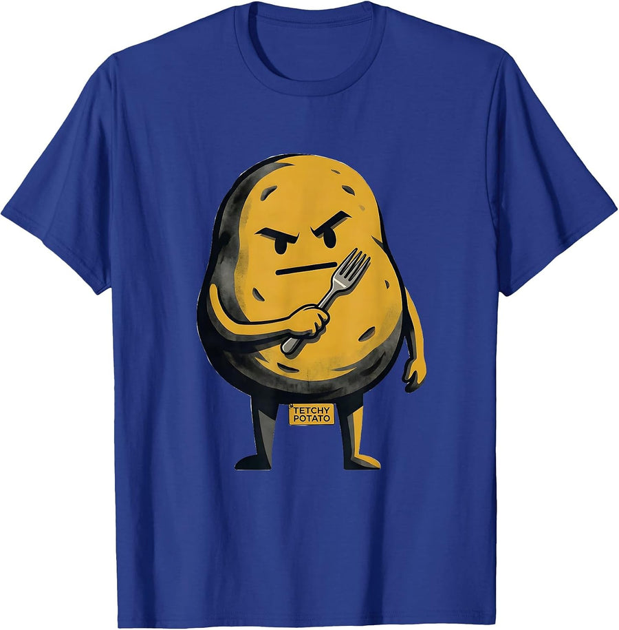 Tetchy Potato Funny Couples Thanksgiving Matching Sweet T-Shirt - Royal Blue