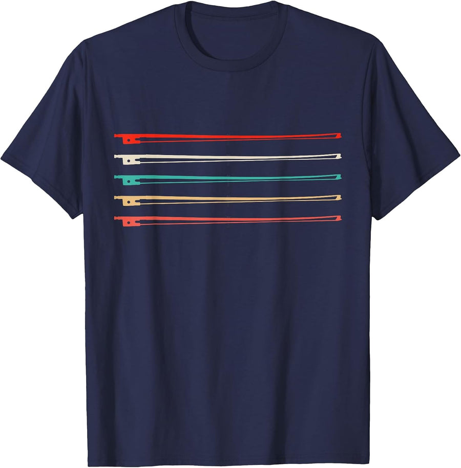 Violin Shirt Music Teacher T-Shirt Musician Tee T-Shirt - Navy Blue