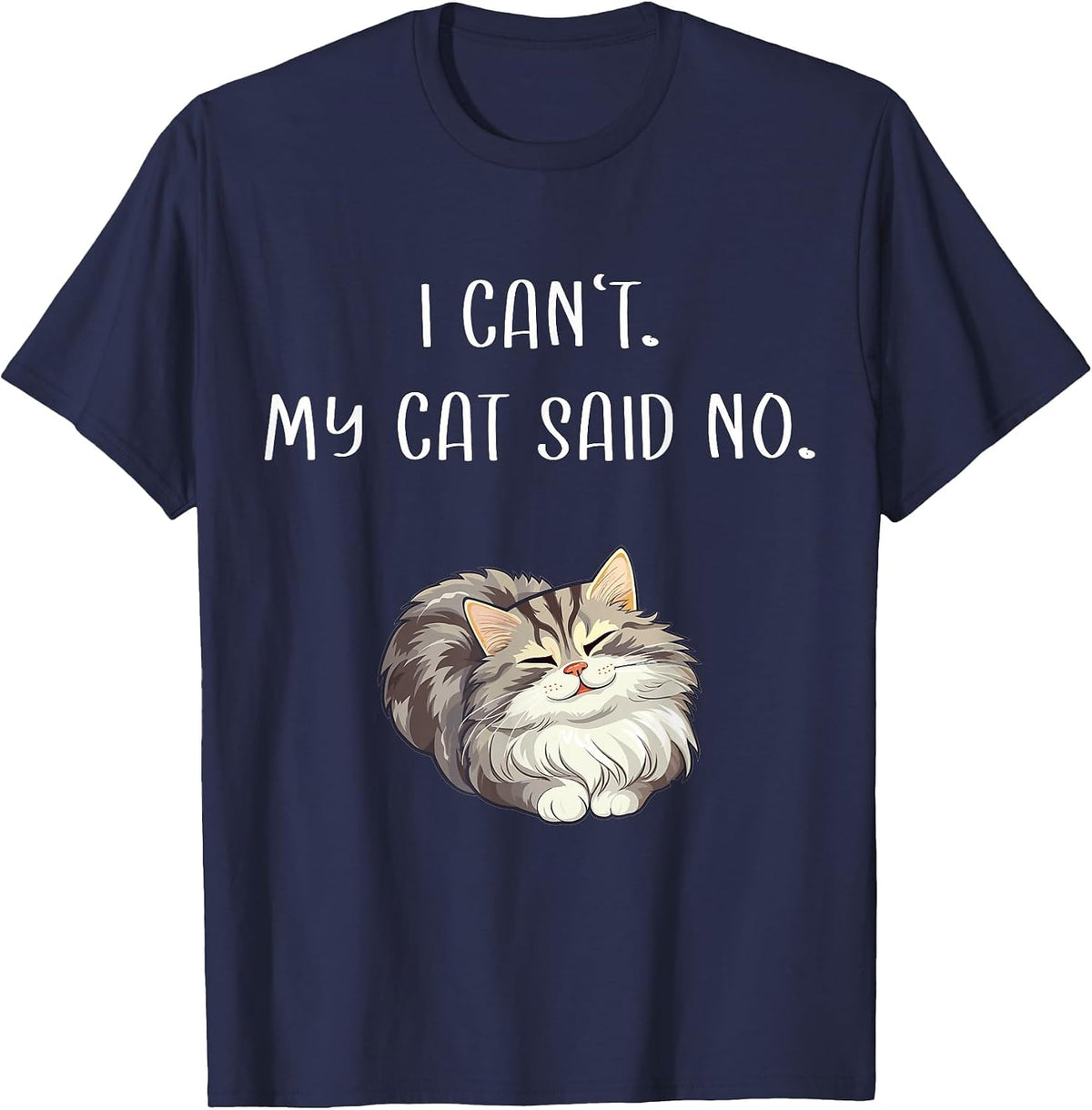 Siberian Kitten Sayings Owner for Sale Siberian Forest Cat T-Shirt - Navy Blue