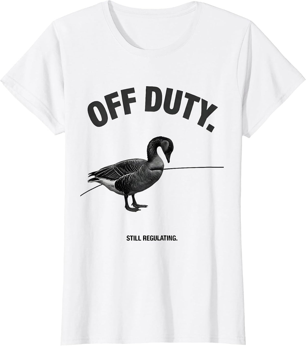 Off Duty Still Regulating Funny Mental Health Counselor T-Shirt - White