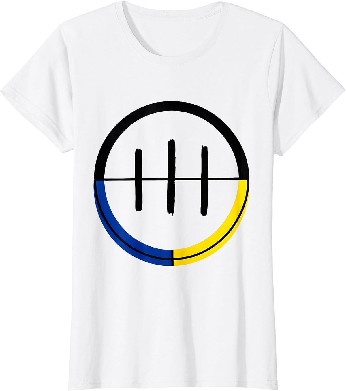 Circular Badge Down Syndrome Awareness Support Family T-Shirt - White