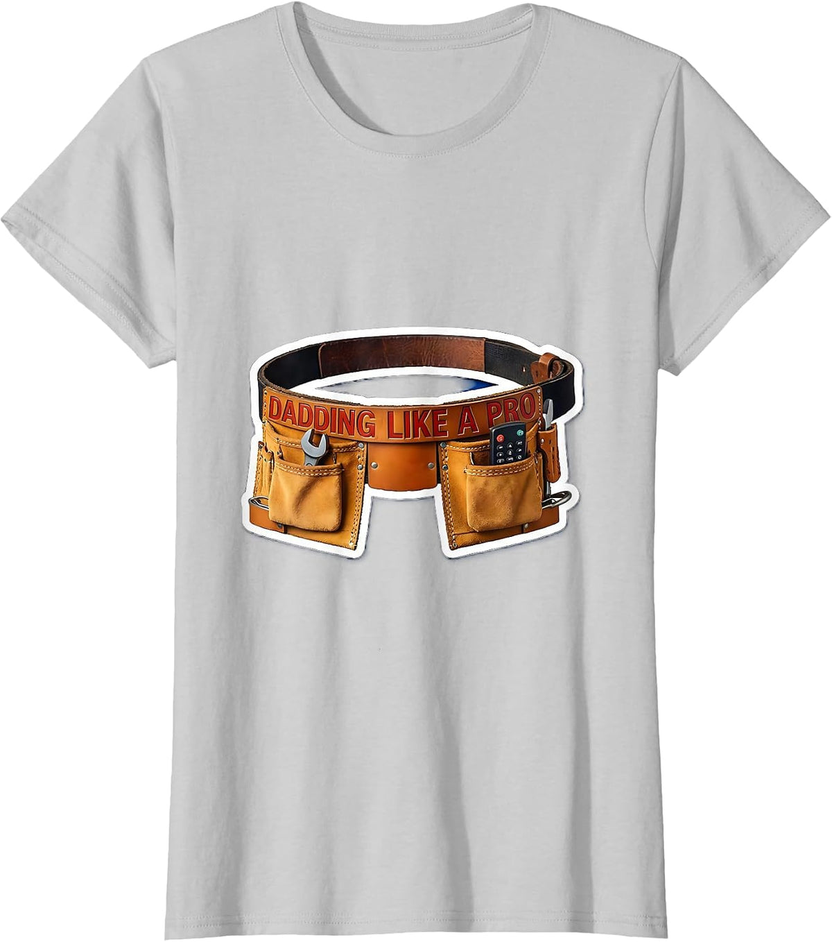 Women's Dadding Like a Pro Father Pride Design T-Shirt - Silver Grey