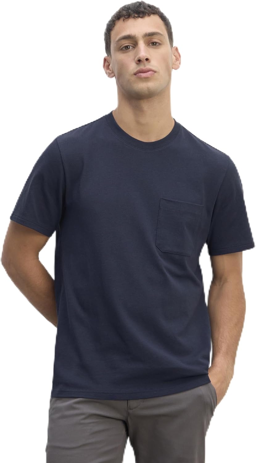 Everlane Men's Men's Premium-Weight Cotton Pocket Tee - Navy