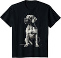 Great Dane Dog Graphic Pet Artwork Great Dane T-Shirt - Black