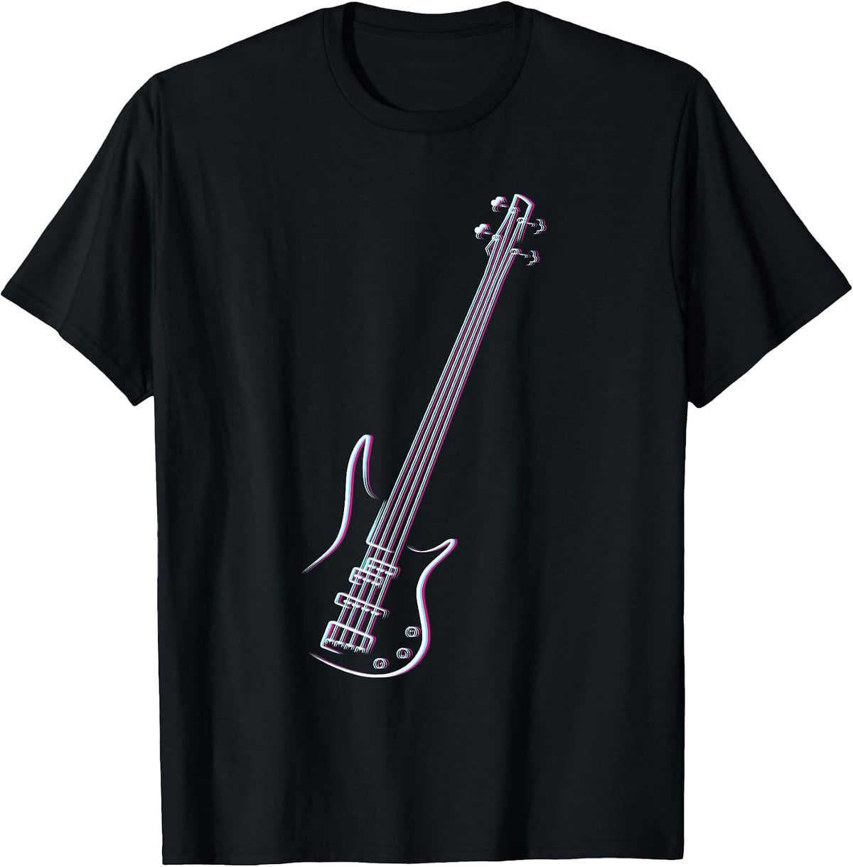 Bass Guitar Musical Instrument Bassist T-Shirt - Black
