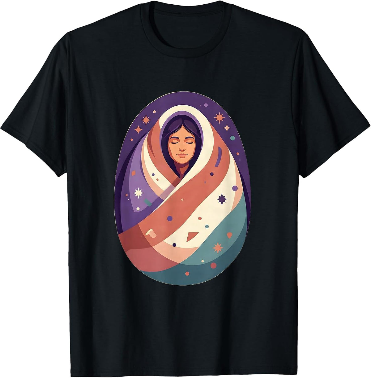 Men's Autism Weighted Blanket Cocoon Comfort Illustration T-Shirt - Black
