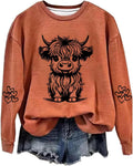 Highland Cow Sweatshirts for Women Cow Sweatshirts for Women Western Cow Print Shirt Country Western Sweatshirt -
