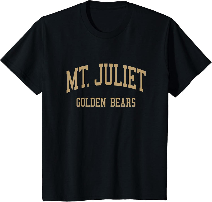 Mt. Juliet High School HS Mt Juliet TN Retro Sports T-Shirt - Black