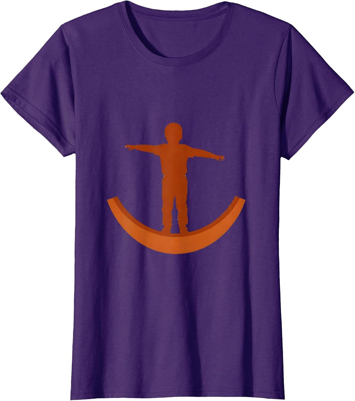Women's Occupational Therapy Child Wobble Board Balance T-Shirt - Purple