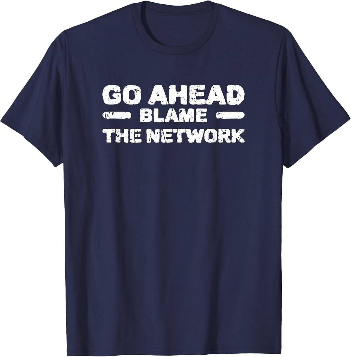 Go for it Blame the Network - Code T-Shirt - Navy Blue