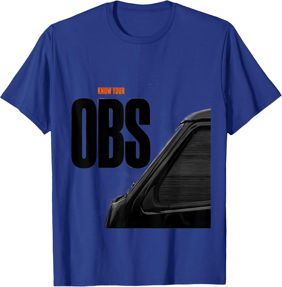 Know Your OBS Funny Trucker Pickup Truck Driver Humor T-Shirt - Royal Blue