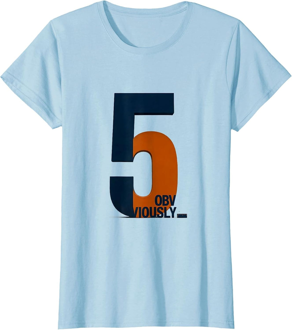 Fifth Grade Obviously Playful Typography Team Back to School T-Shirt - Baby Blue