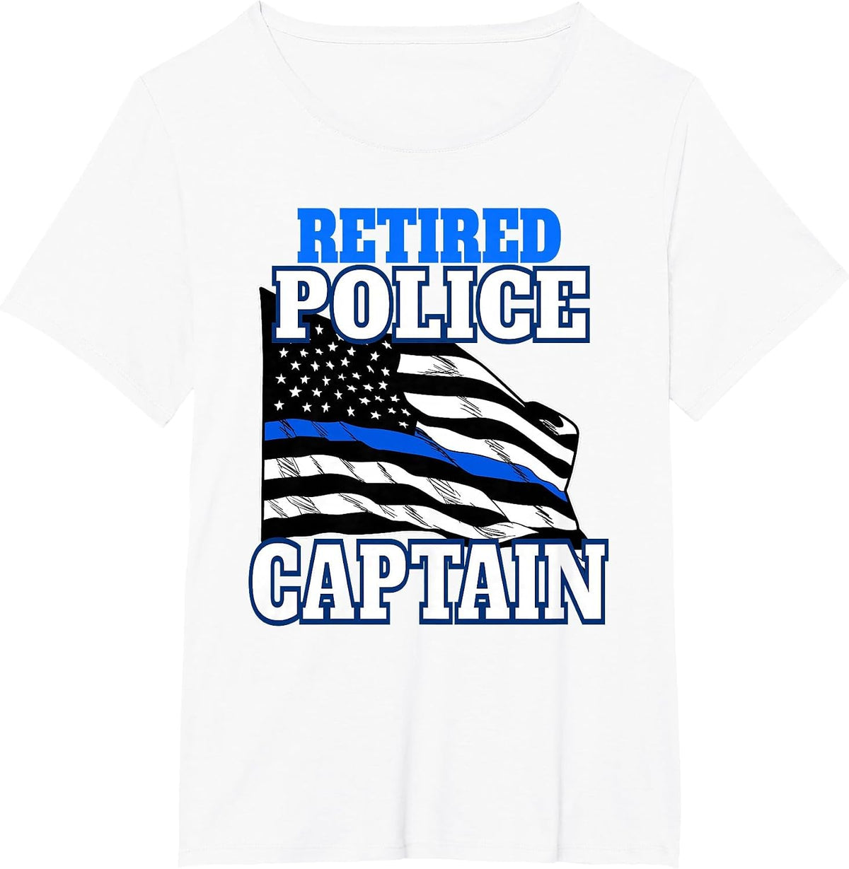 Retired Police Captain Police Officer Retirement T-Shirt - White