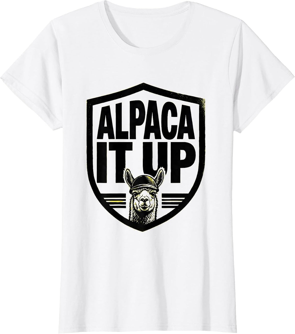 Alpaca It Up Funny Alpaca Lover Animal Humor Novelty T-Shirt - White