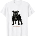 Men's My Pittie Holds Me Together Funny Pitbull Dog Mom Humor T-Shirt - White