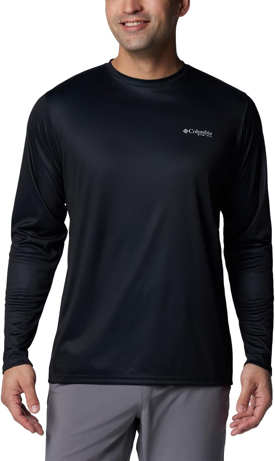 Columbia Men's Terminal Tackle PFG Statetriot Long Sleeve - Black\/Graphite Tx