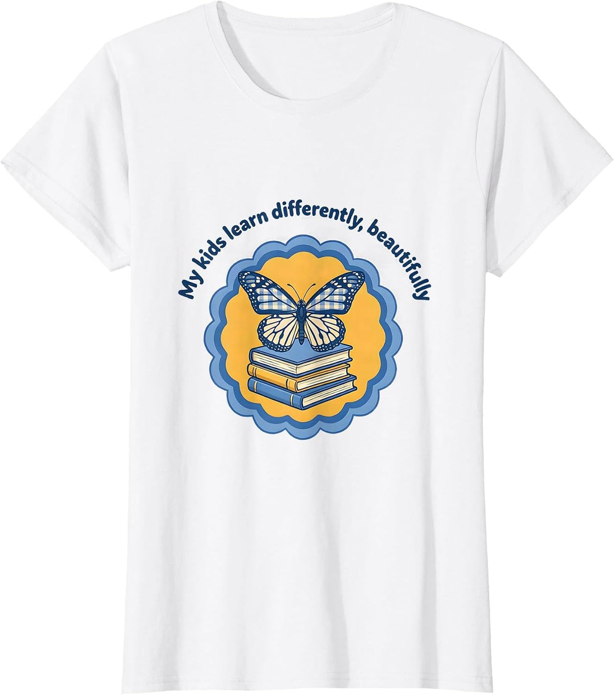 My Kids Learn Differently Beautifully Sped Teacher T-Shirt - White