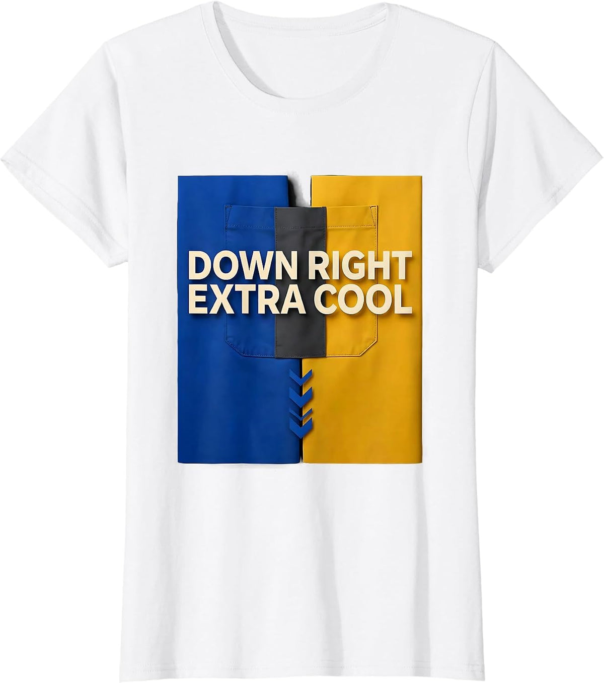 Down Right Extra Cool Paper Cutout Down Syndrome Awareness T-Shirt - White