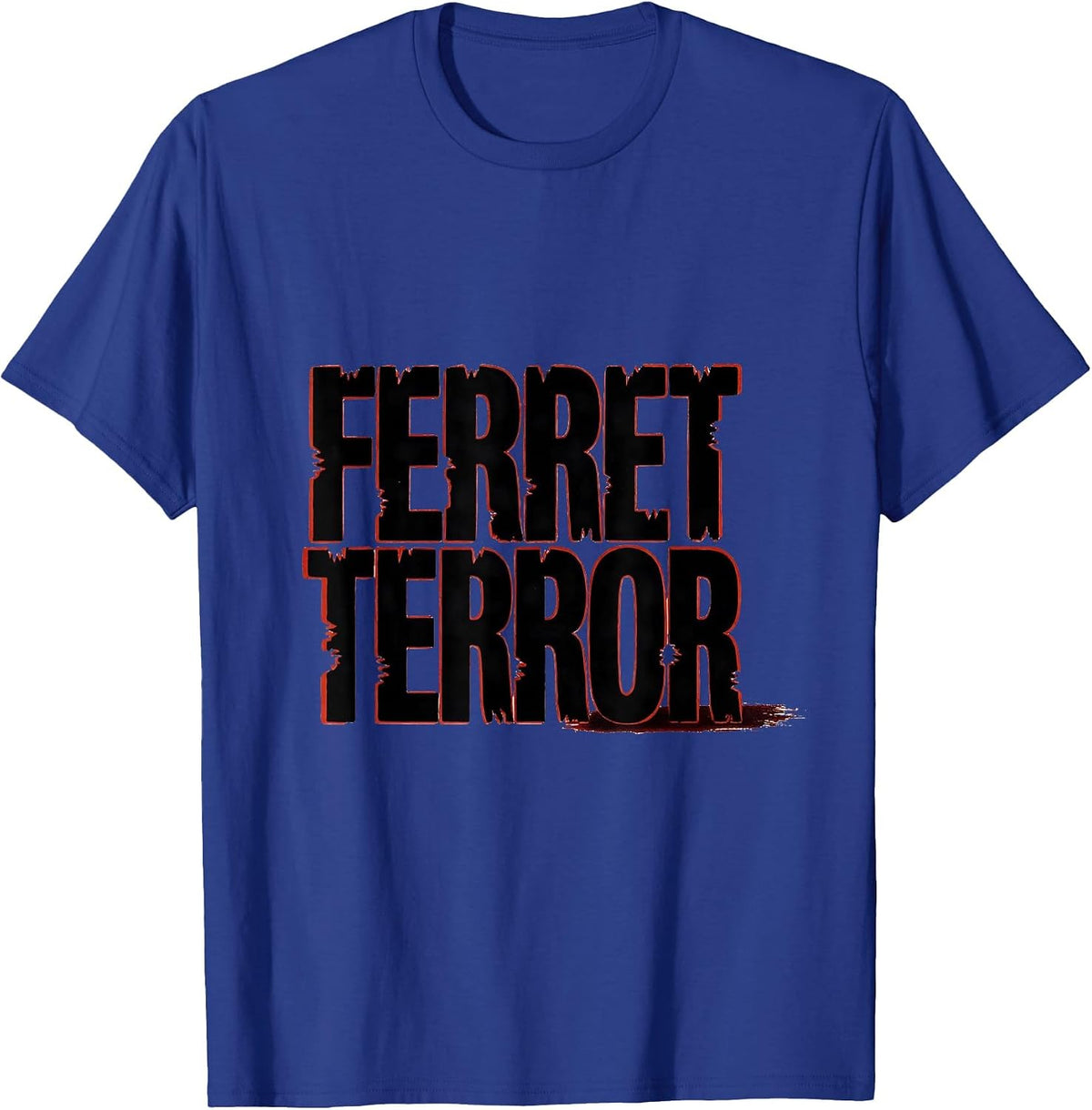 Men's Ferret Terror Funny Ferret Lover Gift Kid T-Shirt - Royal Blue