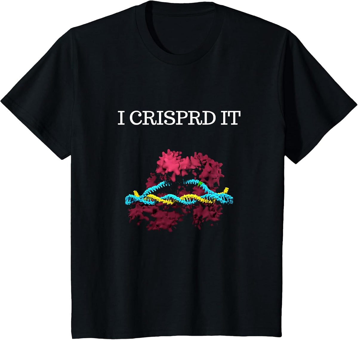 Crispr Scientist Biologist Science Teacher lab T-Shirt - Black