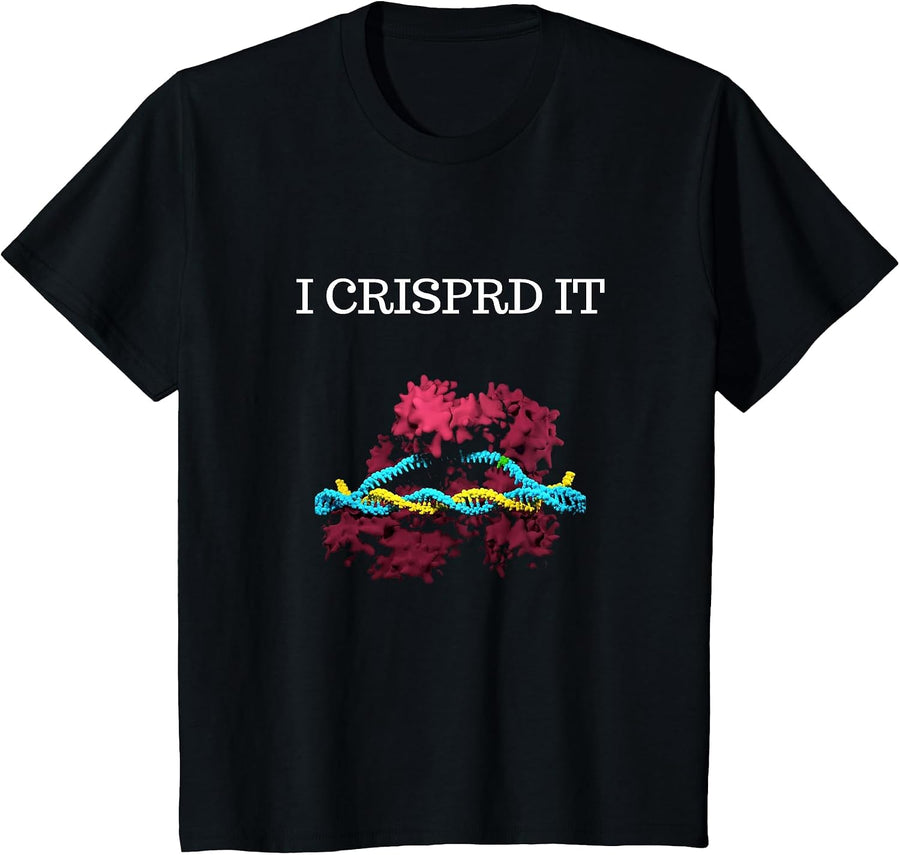 Crispr Scientist Biologist Science Teacher lab T-Shirt - Black