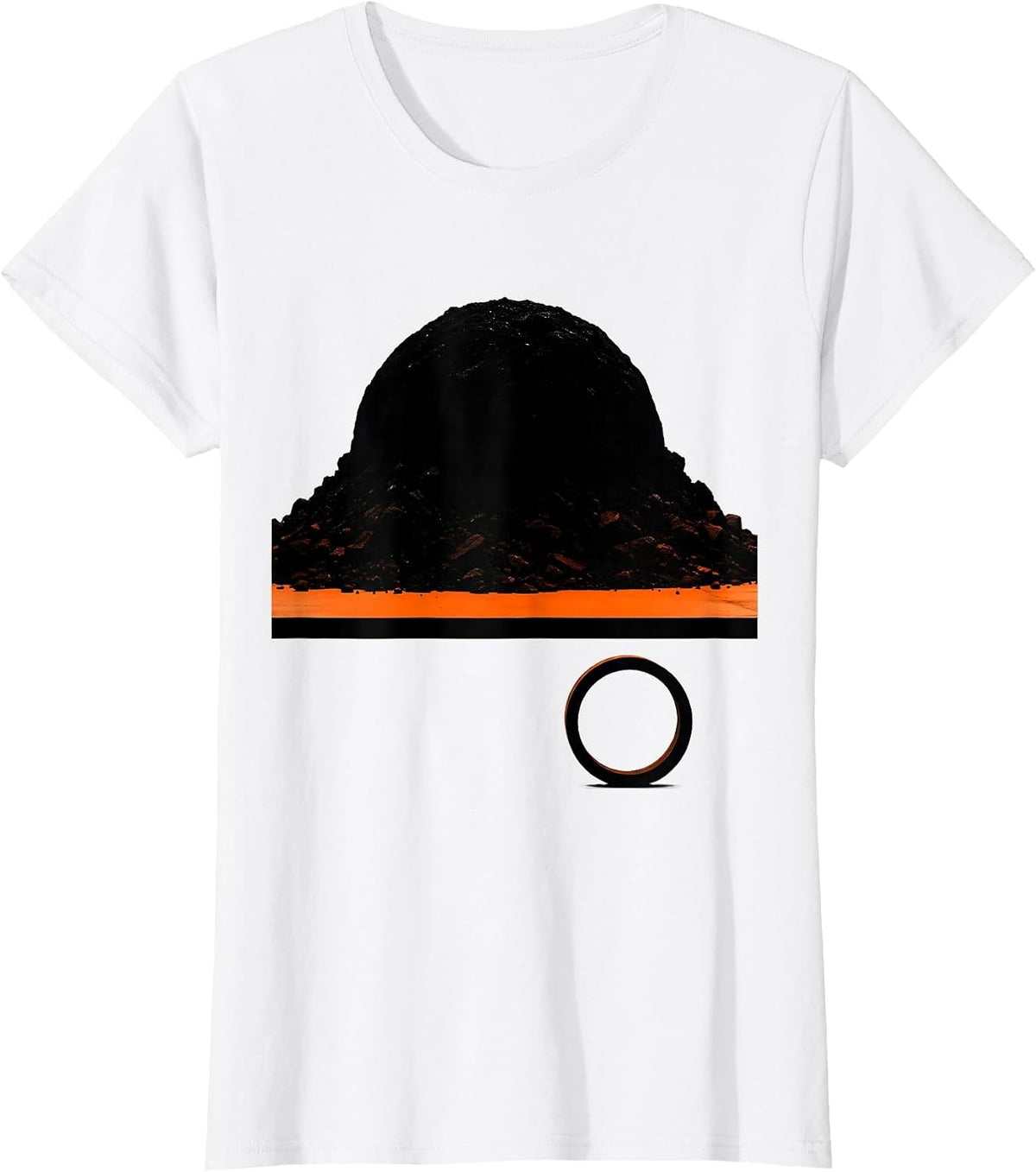 Brutalist Plate Pile Friendsgiving Group Humor T-Shirt - White