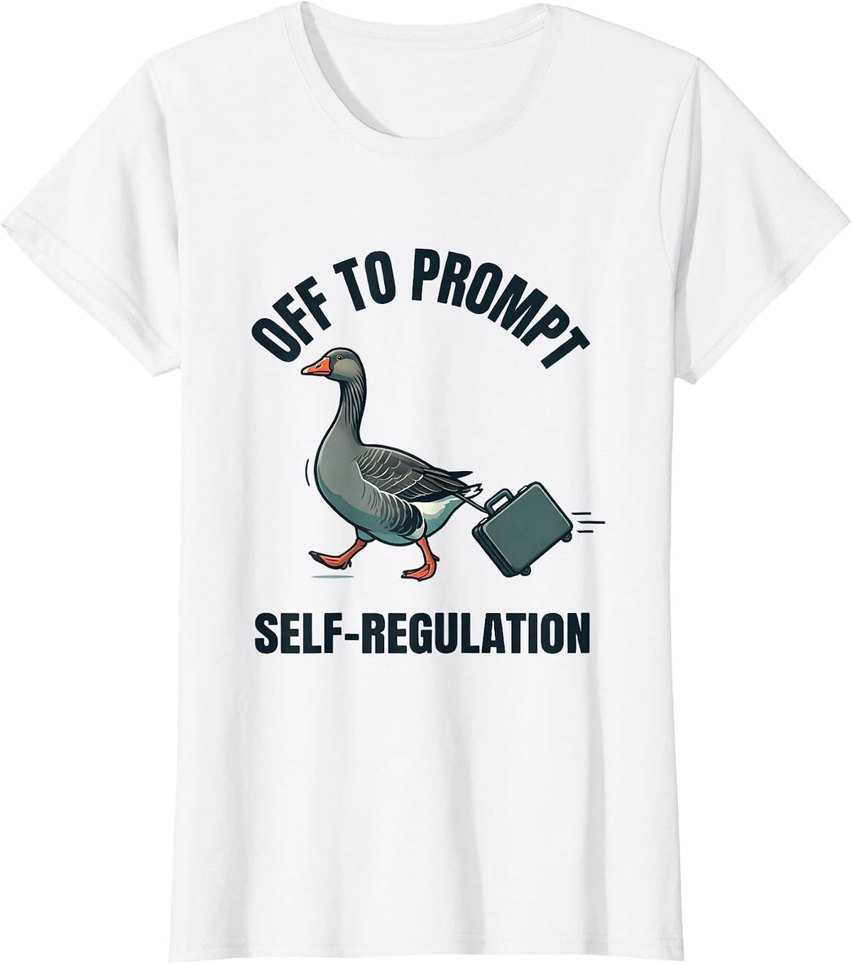 Off to Prompt Self-Regulation Funny Mental Health Counselor T-Shirt - White