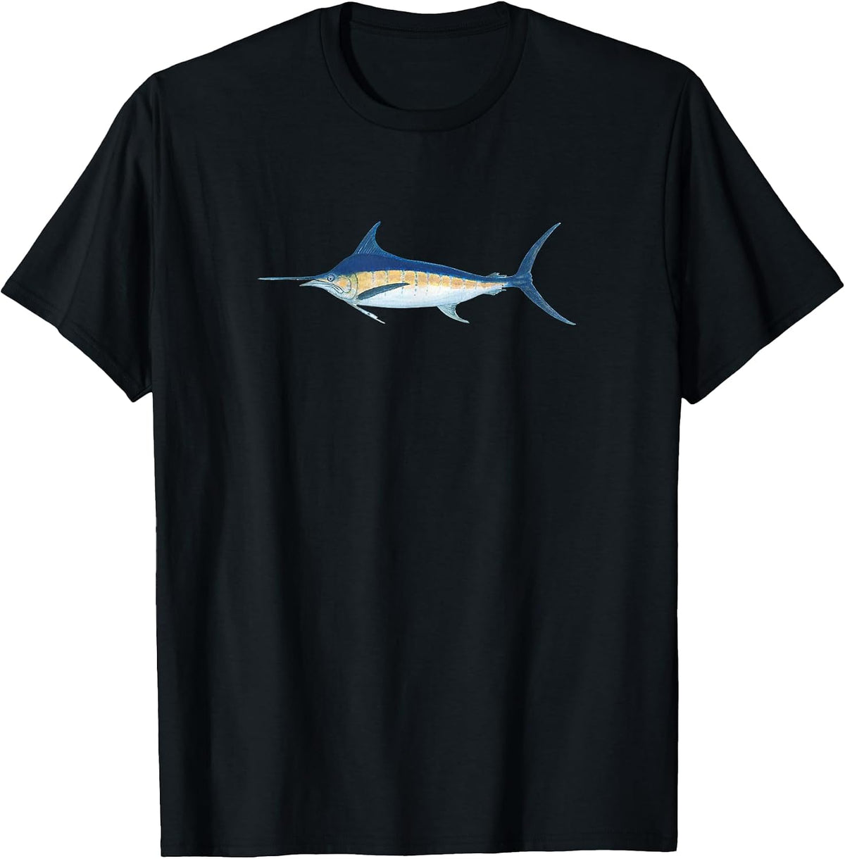 Offshore Marlin Fishing Unisex T-Shirt, Men, Black, Small - As Pictured