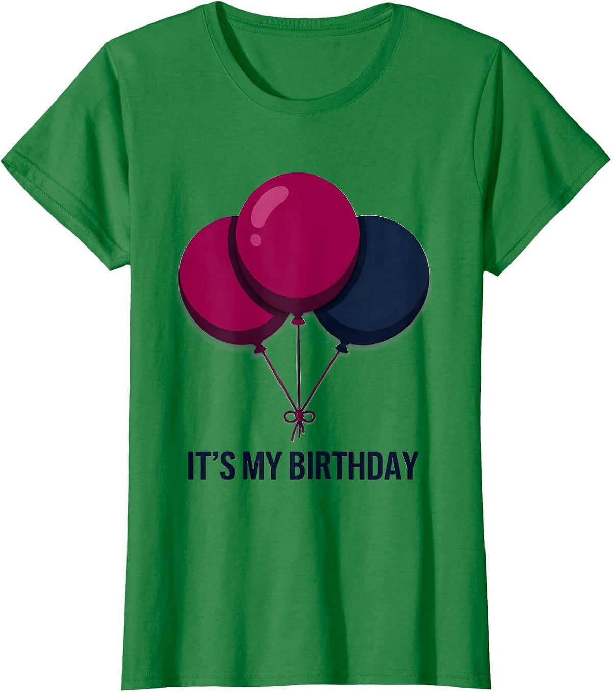 Women's It's My Birthday Family Matching Party Confetti Cake T-Shirt - Kelly Green