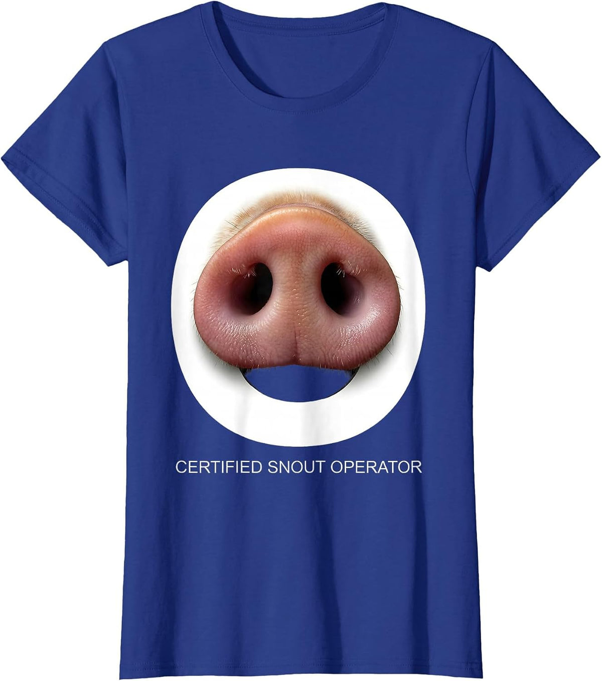 Women's Certified Snout Operator Funny Guinea Pig Lover Pet T-Shirt - Royal Blue