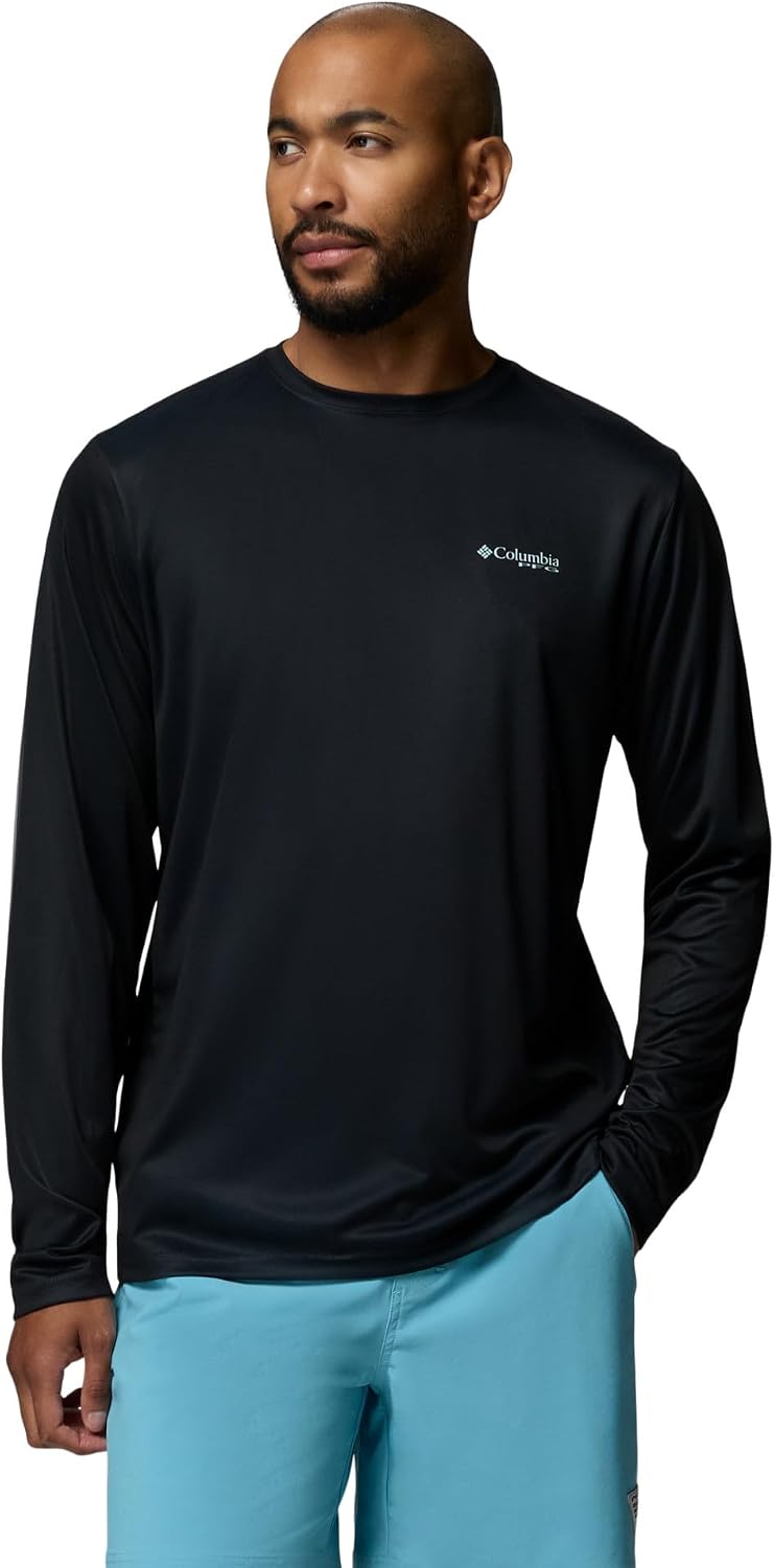 Columbia Men's Terminal Tackle PFG Sea Creature Long Sleeve - Black